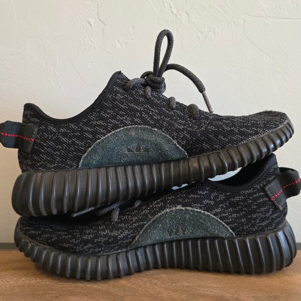 Adidas Yeezy Boost 350 Pirate Black AQ2659 Low Top Sneakers US 6.5 EU 39.5 2015 - Picture 8 of 10